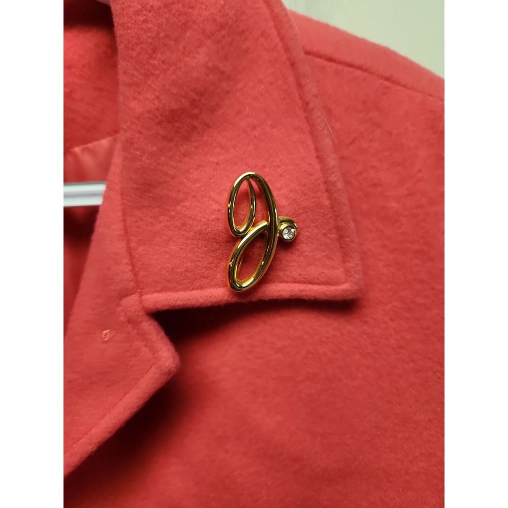 Vintage NEIMAN MARCUS Jacket Coat 100% Wool Size M Pink Lined Pocket USA - Picture 3 of 8